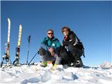 Monte Pieltinis in Monte Morgenleite Na vrhu Pieltinisa